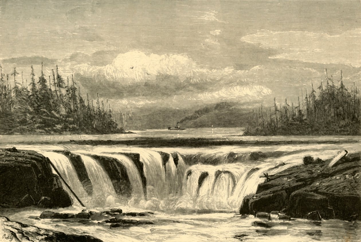 Cascate del Willamette, 1872 da Alfred Harral