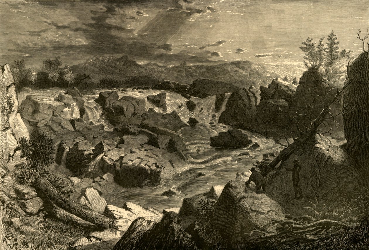 Grandi cascate del Potomac, 1874 da Alfred Harral