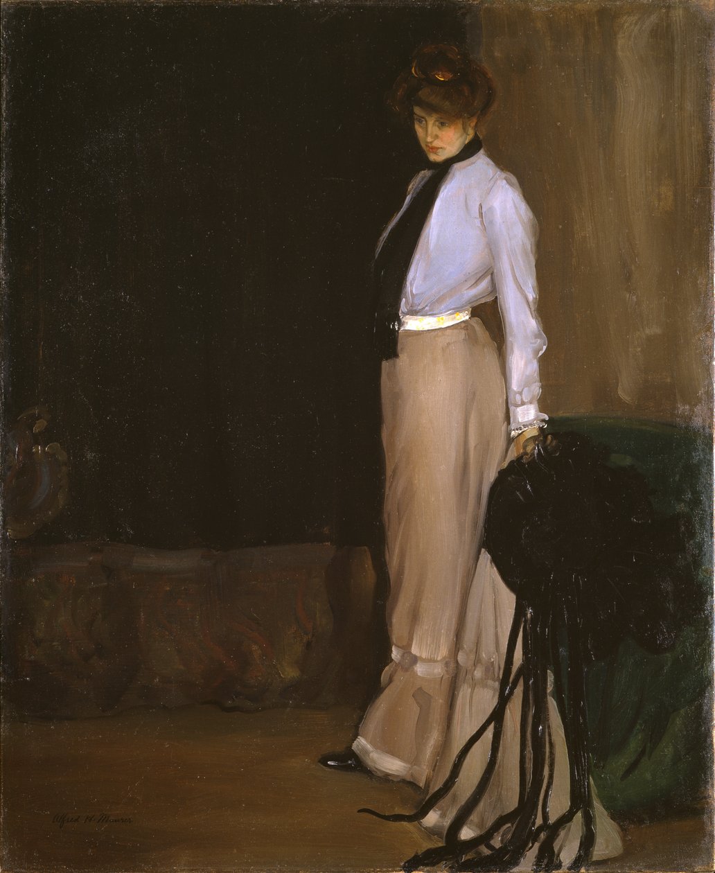 La modella, 1902 circa (olio su tela) da Alfred Henry Maurer
