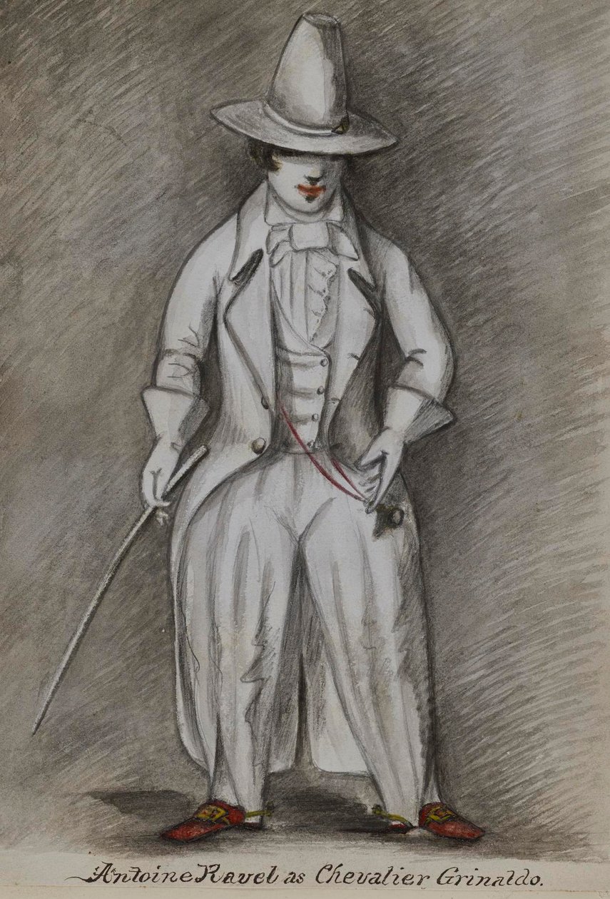 Antoine Ravel nel ruolo del Chevalier Grinaldo da Alfred Jacob Miller
