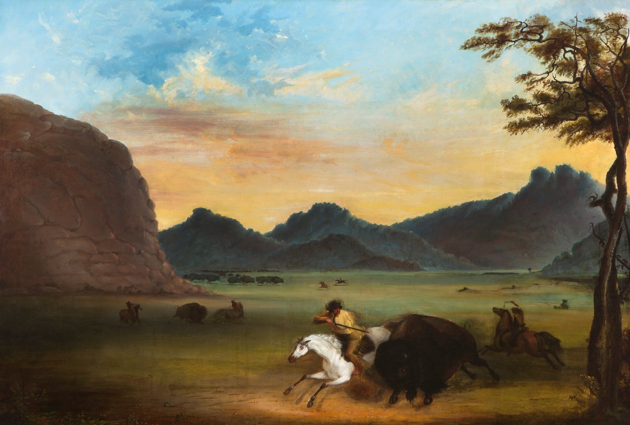 Caccia al bufalo da Alfred Jacob Miller