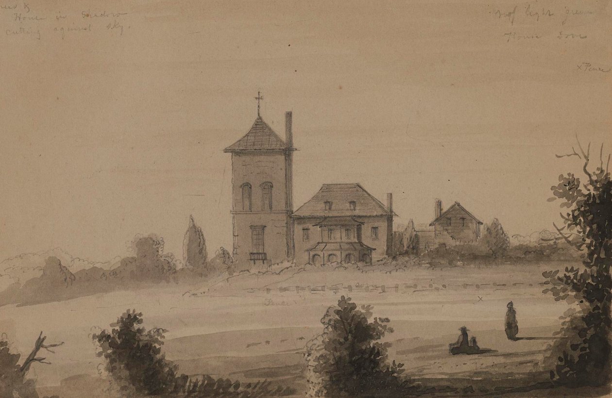 Residenza di campagna di Reverdy Johnson da Alfred Jacob Miller