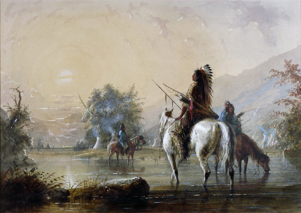 Accampamento dei Corvi da Alfred Jacob Miller