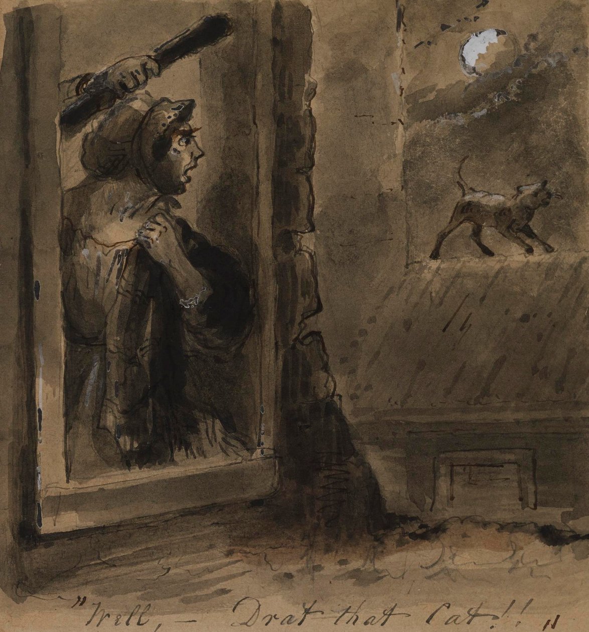 Accidenti a quel gatto! da Alfred Jacob Miller