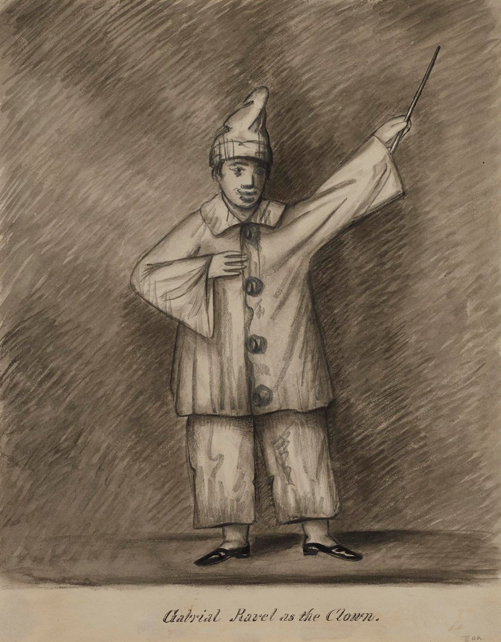 Gabriel Ravel come clown da Alfred Jacob Miller