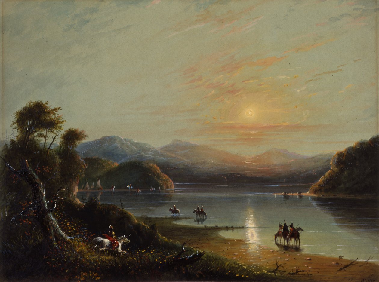 Green River (Oregon) da Alfred Jacob Miller