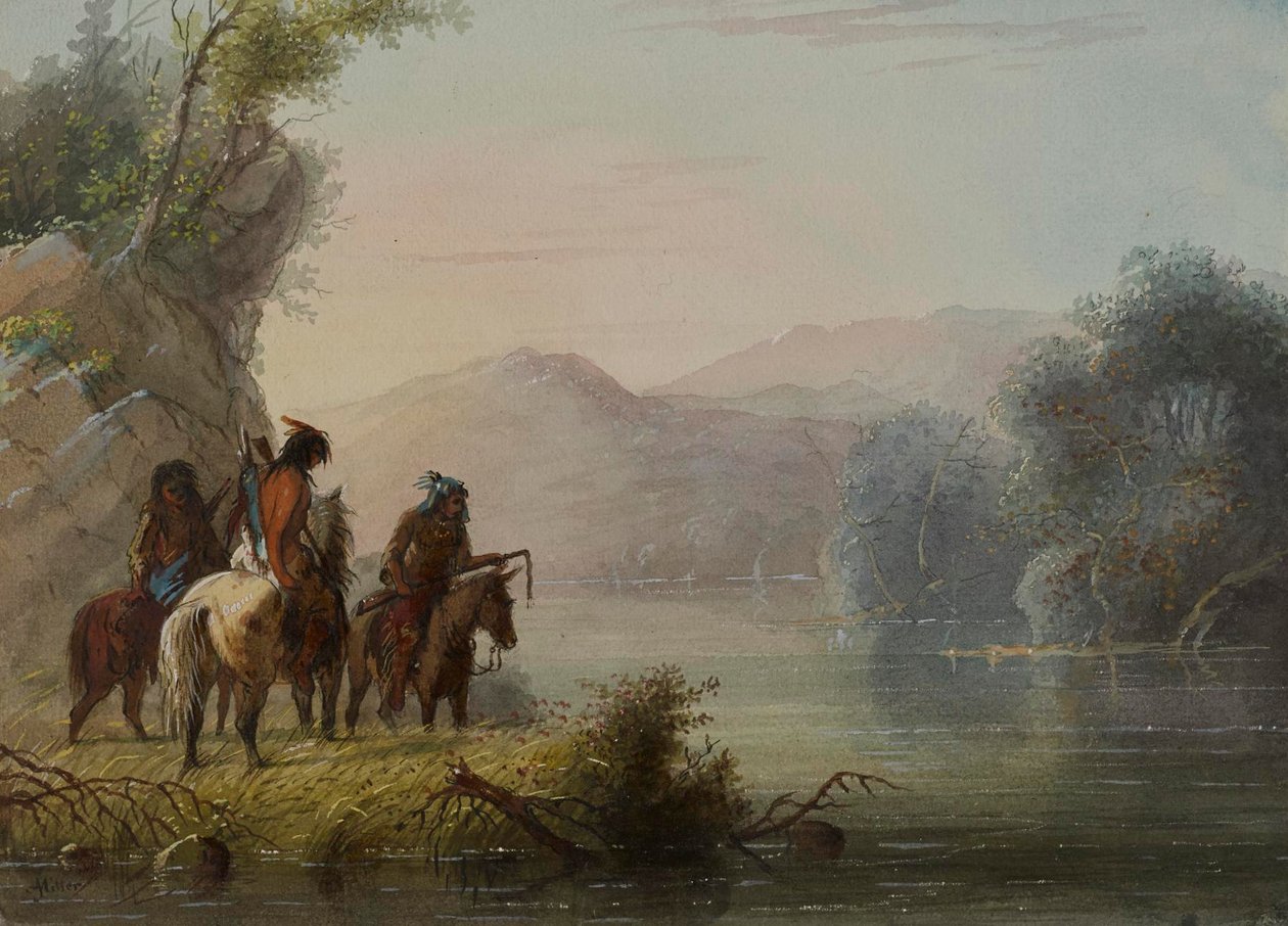 Cacciatori in cerca di selvaggina da Alfred Jacob Miller