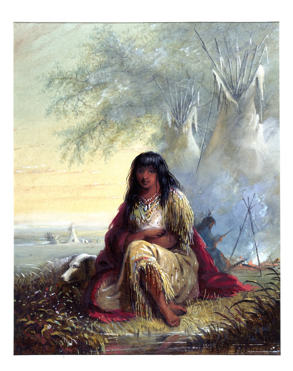Ragazza indiana (Sioux) da Alfred Jacob Miller