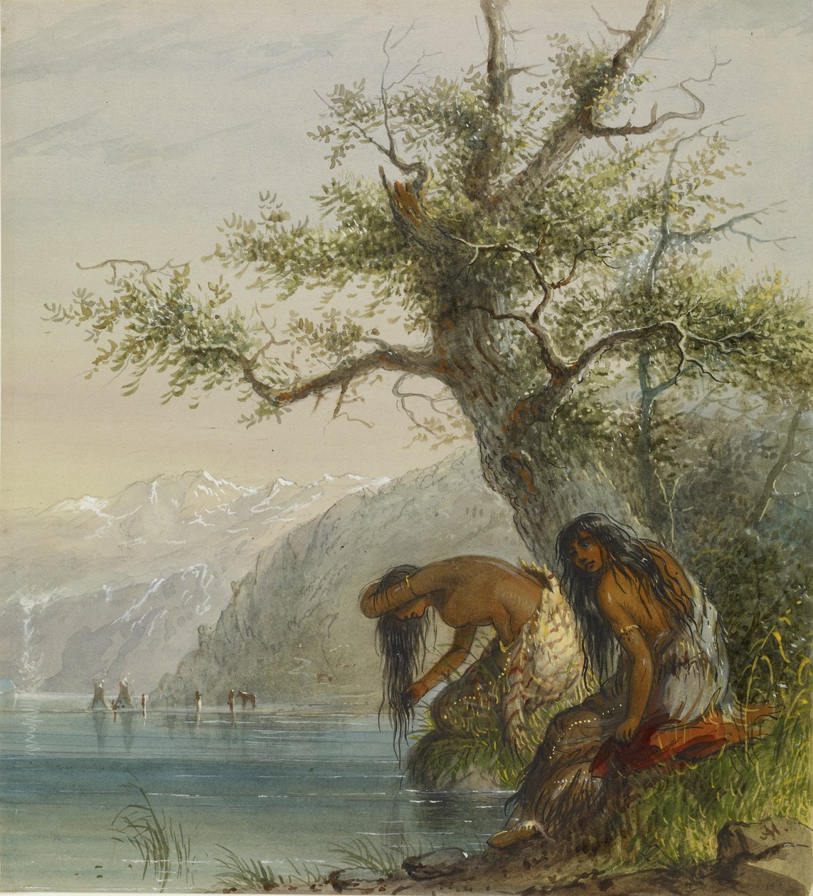 Toeletta di un indiano da Alfred Jacob Miller
