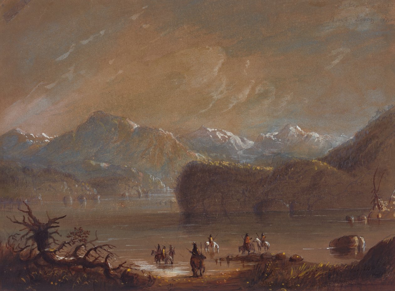 Lago, Montagne del Vento, c.1837 da Alfred Jacob Miller