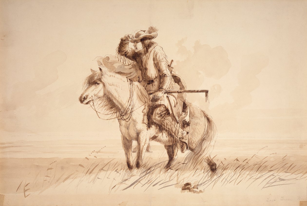 Corno verde perduto, c.1850 da Alfred Jacob Miller