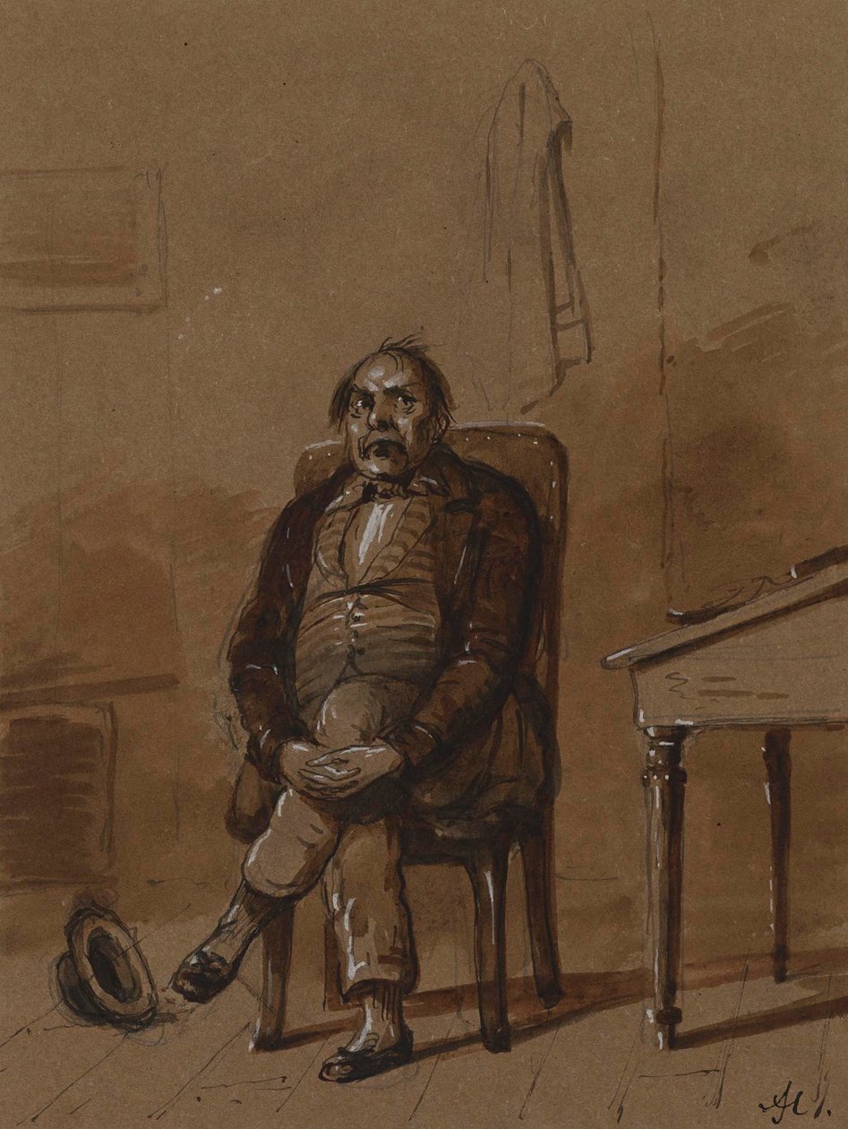 Non sono mai felice, tranne quando sono infelice da Alfred Jacob Miller