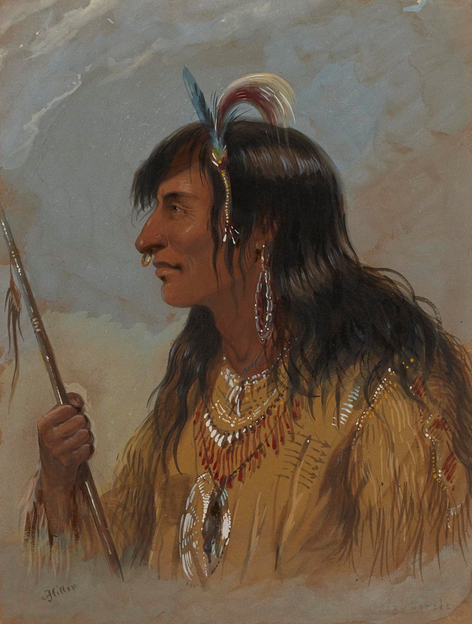 Indiano Nez Percés da Alfred Jacob Miller