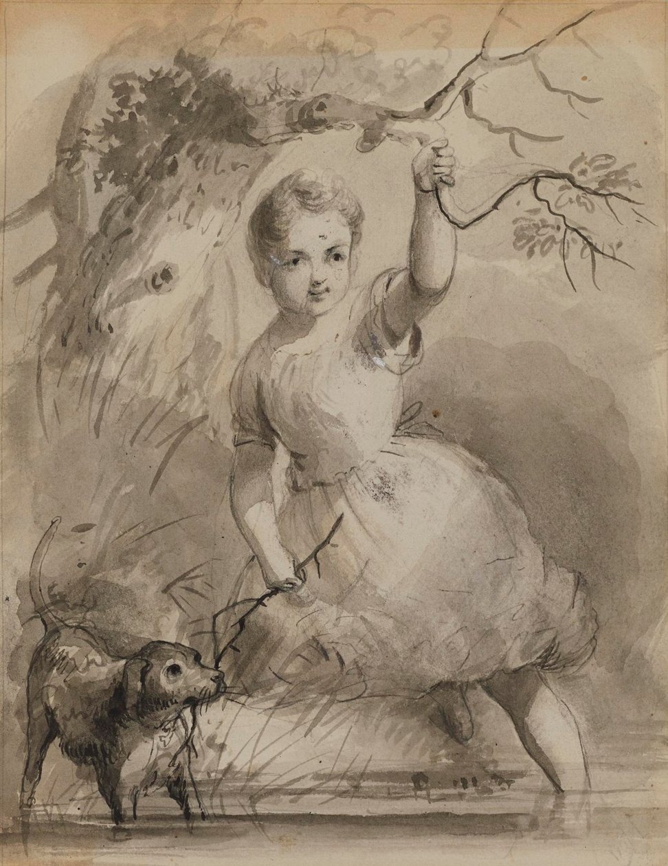 Compagni di giochi da Alfred Jacob Miller