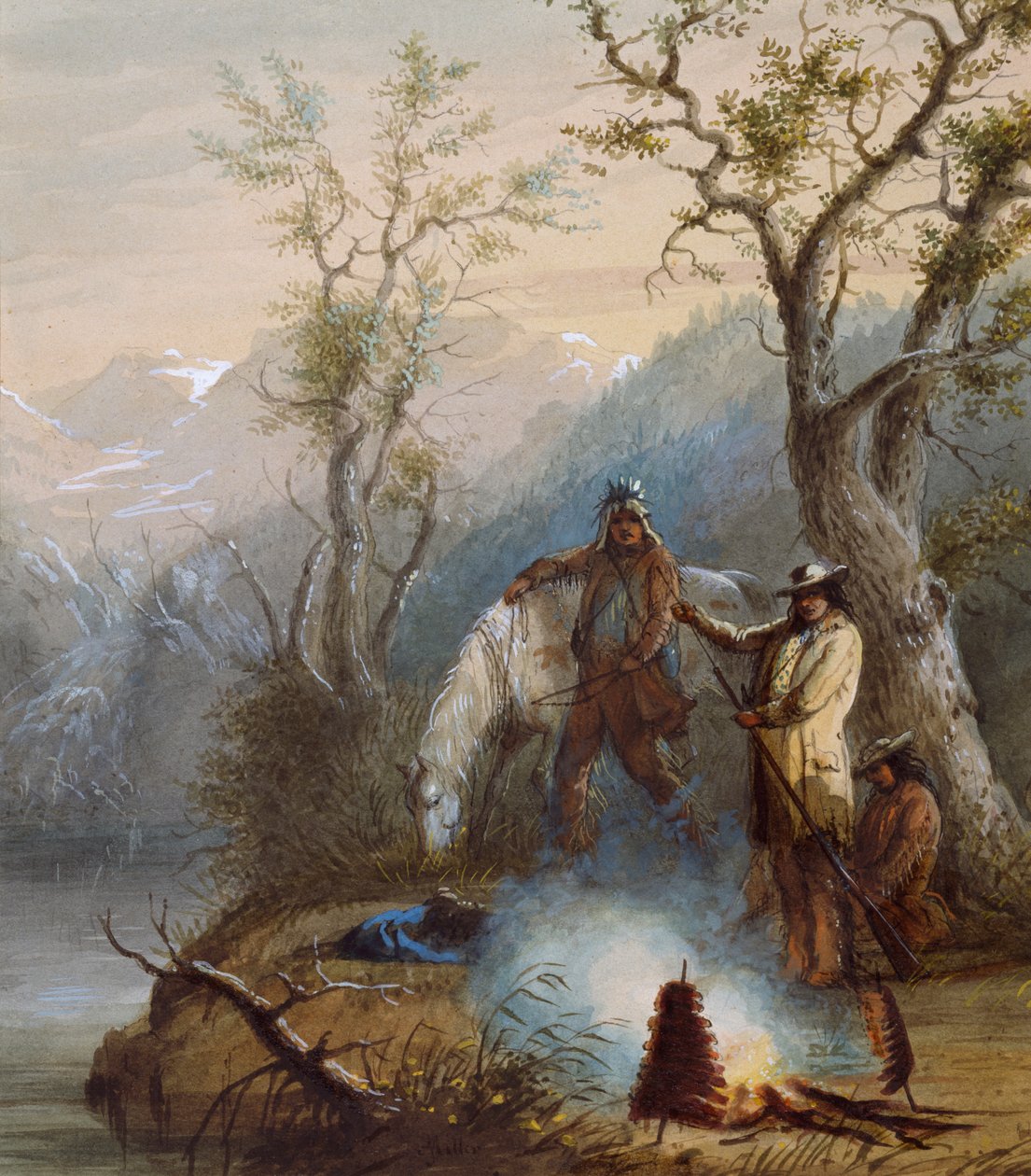Cottura delle costine "Hump Rib" da Alfred Jacob Miller