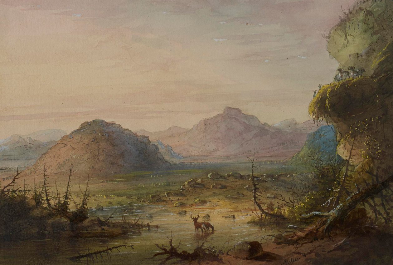 Formazioni rocciose da Alfred Jacob Miller