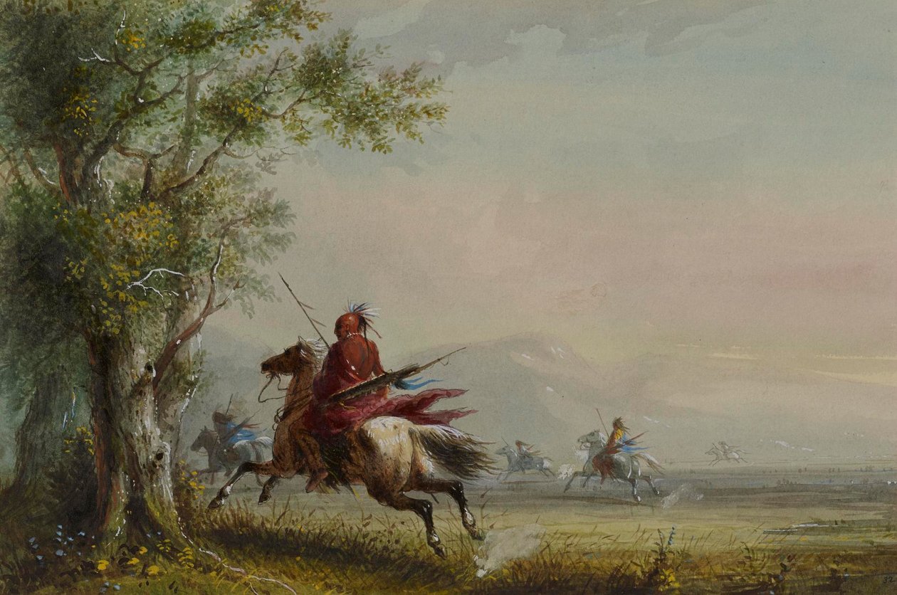 Ricognizione dei Sioux da Alfred Jacob Miller