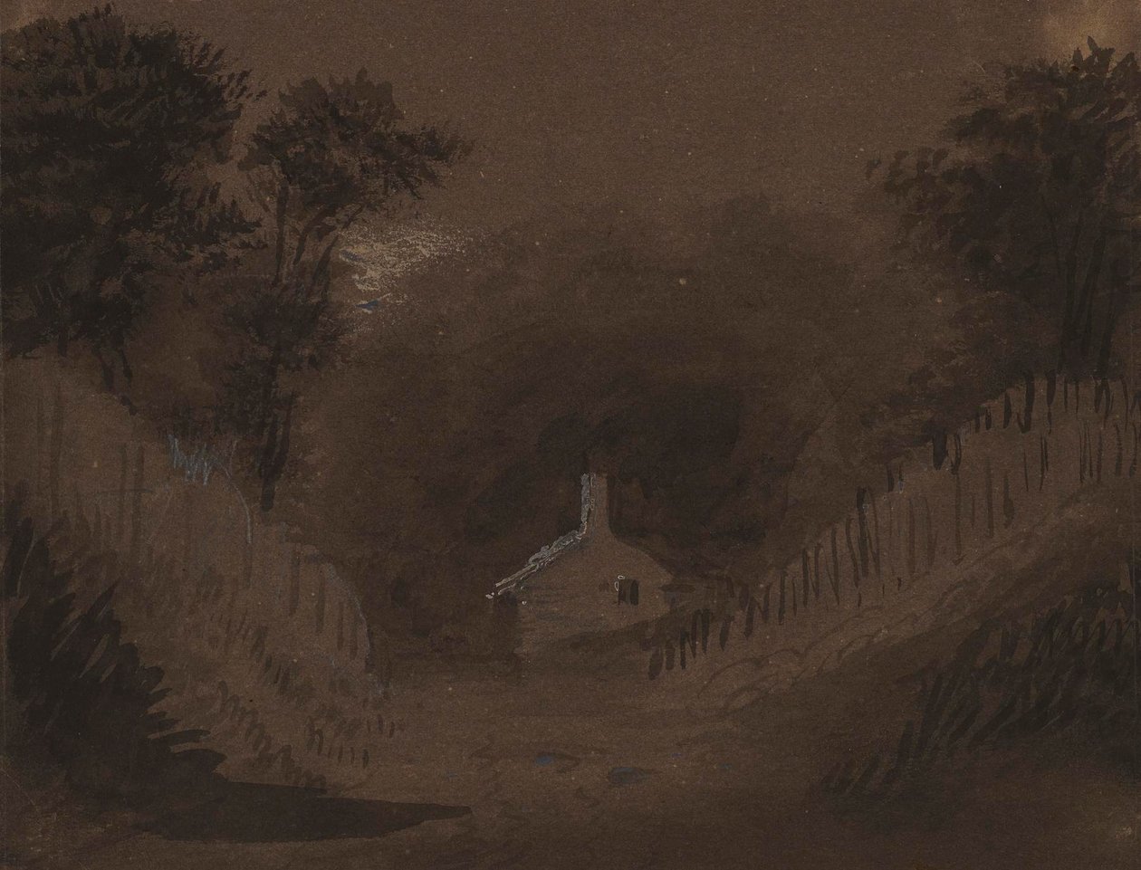 Piccola casa tra gli alberi da Alfred Jacob Miller