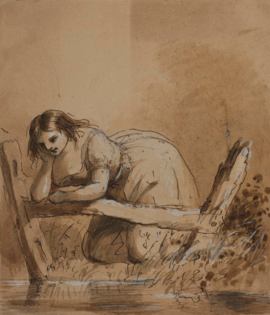 Il sognatore. Costruire castelli in aria. da Alfred Jacob Miller