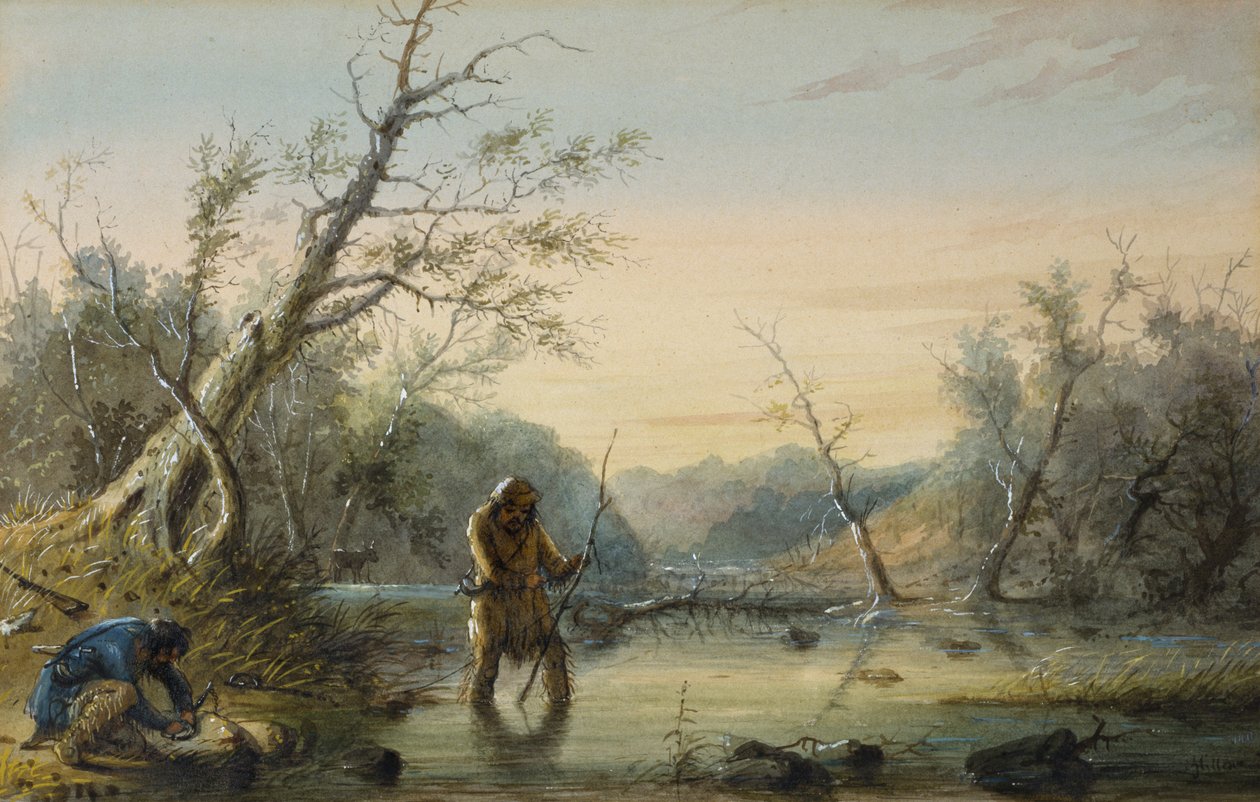 Cattura di castori da Alfred Jacob Miller
