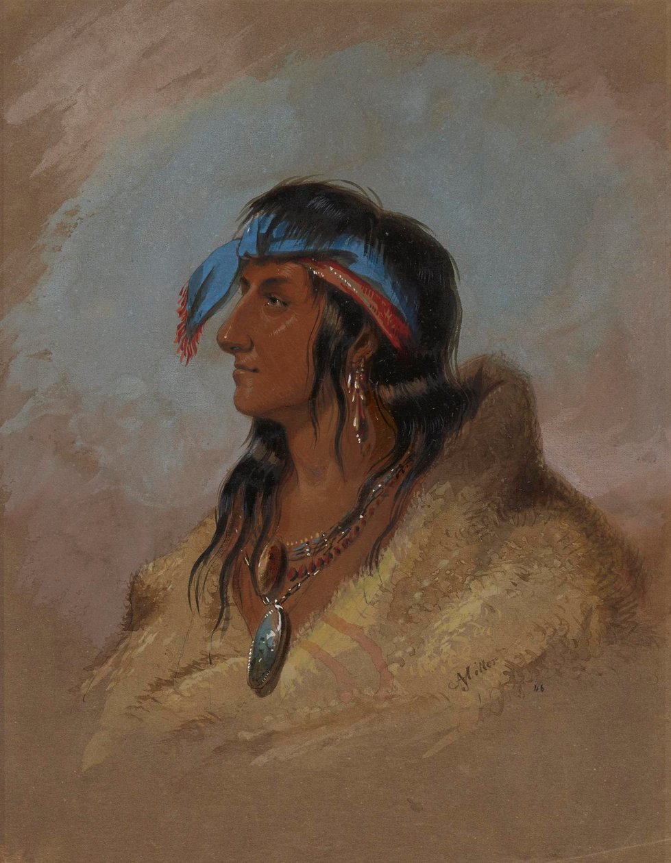 White Plume da Alfred Jacob Miller