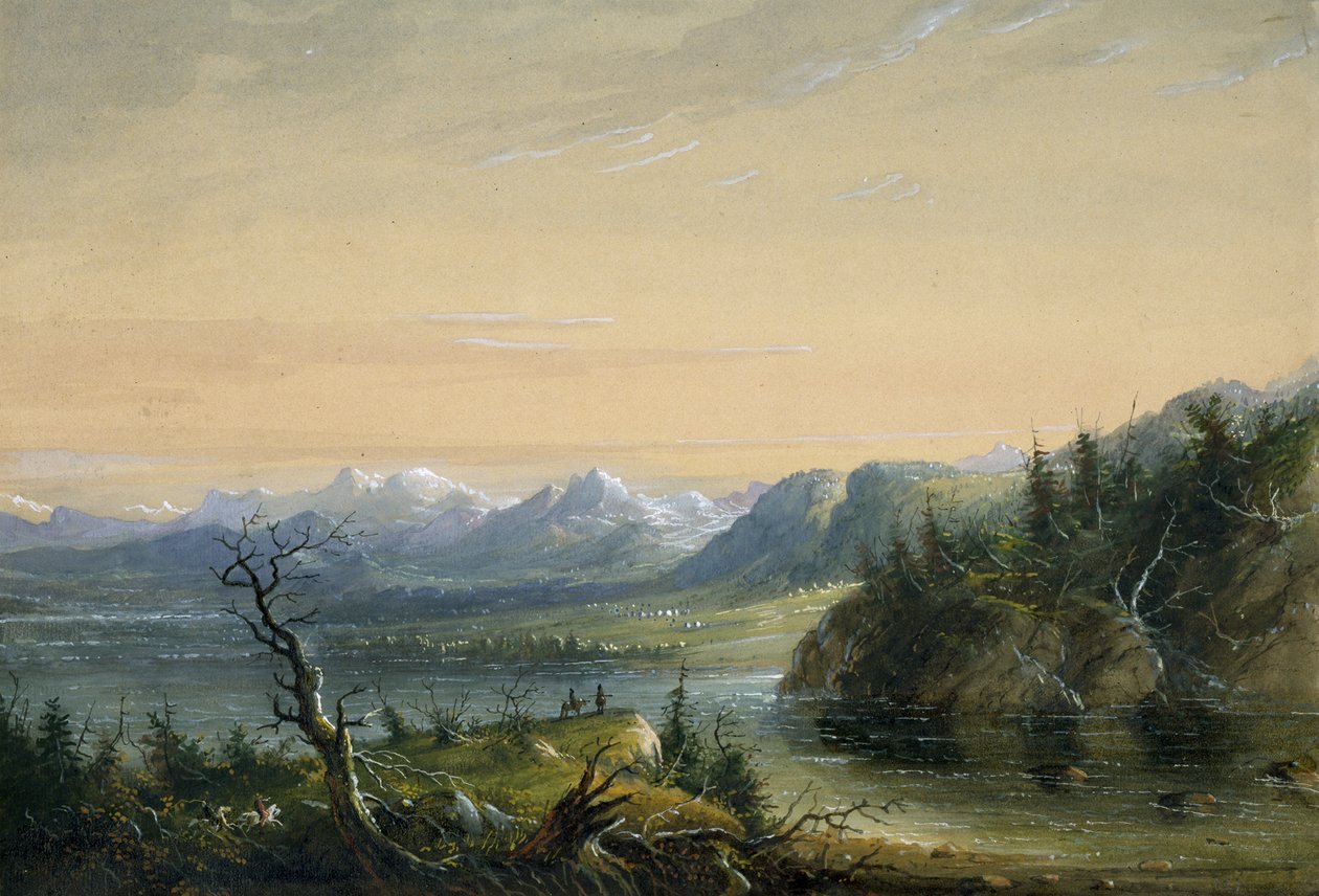 Catena di Wind River da Alfred Jacob Miller