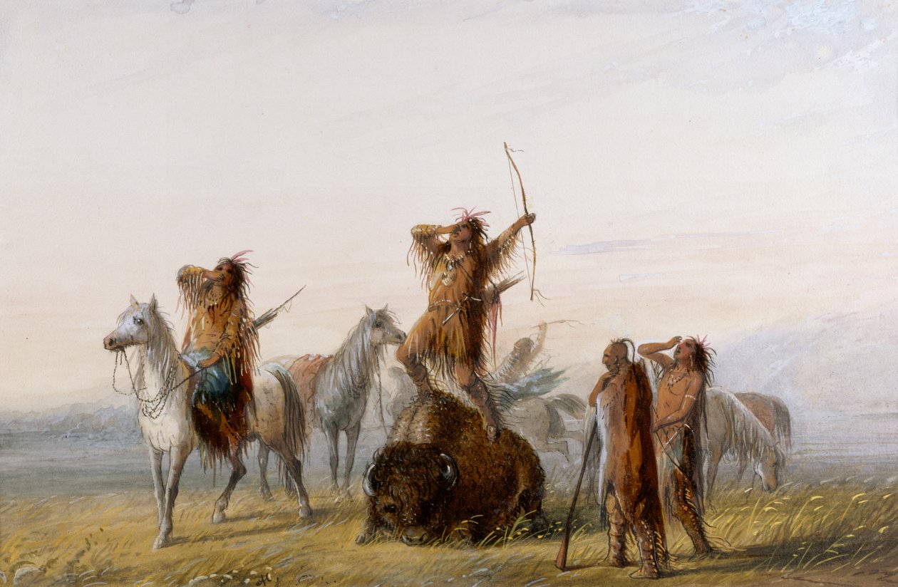 Grido di trionfo da Alfred Jacob Miller