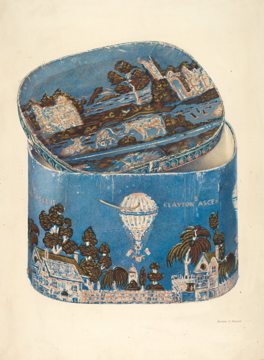 Design per scatola da cappello da Alfred Koehn
