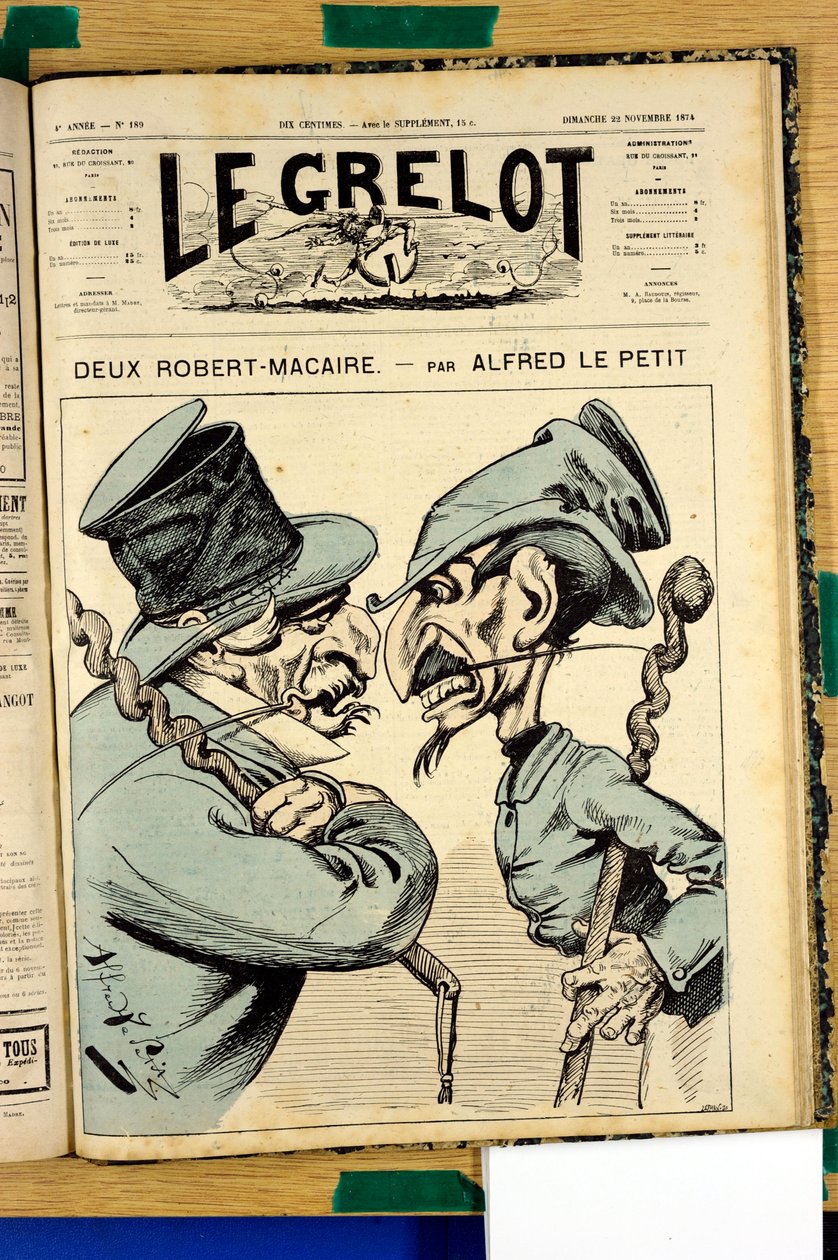 Copertina di Le Grelot, numero 189, Satirico a Colori da Alfred Le Petit