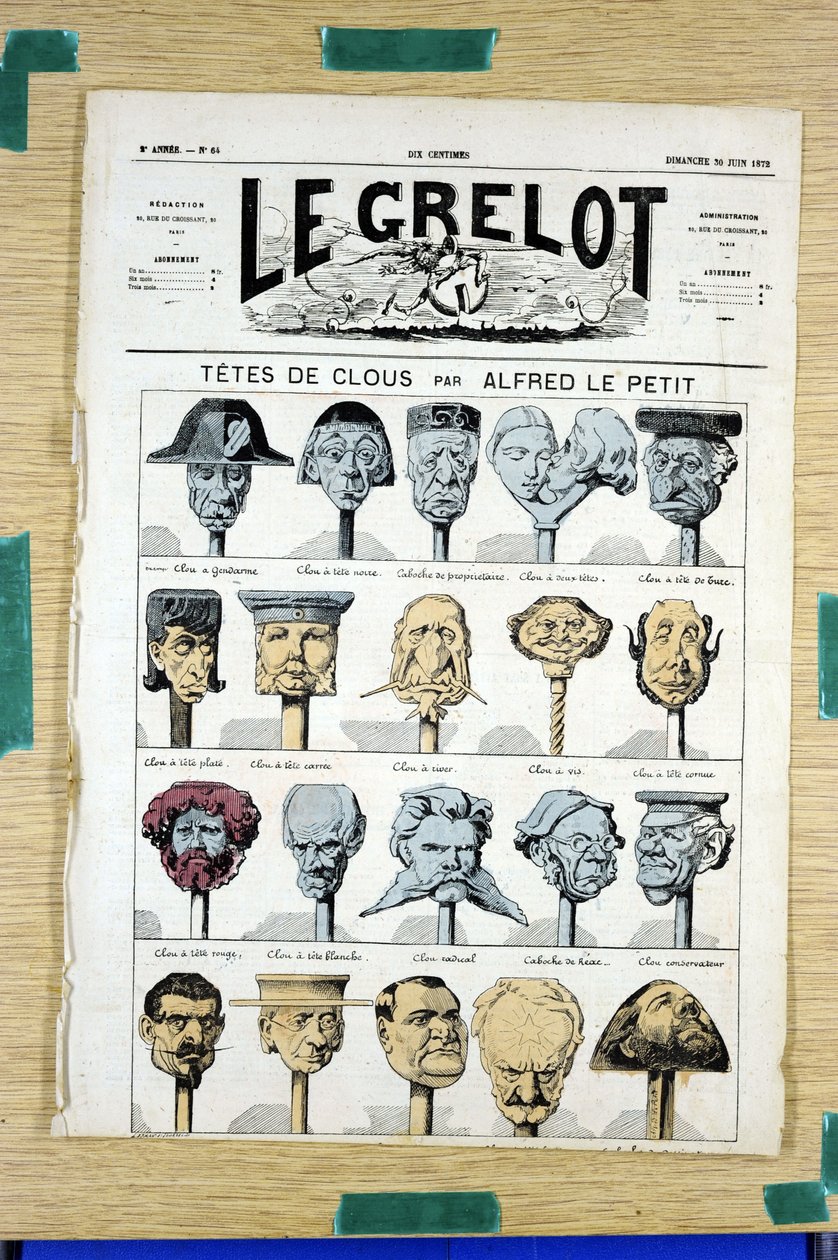 Copertina di "Le Grelot", numero 64, Satirique en Couleurs da Alfred Le Petit