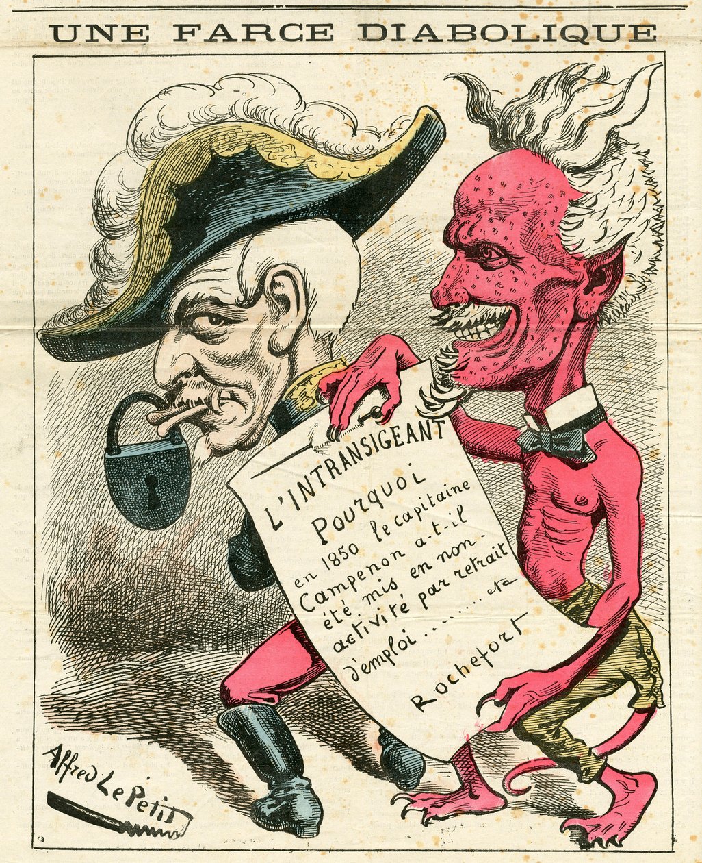 Copertina di Le Grelot, numero 655, Satirico a colori da Alfred Le Petit