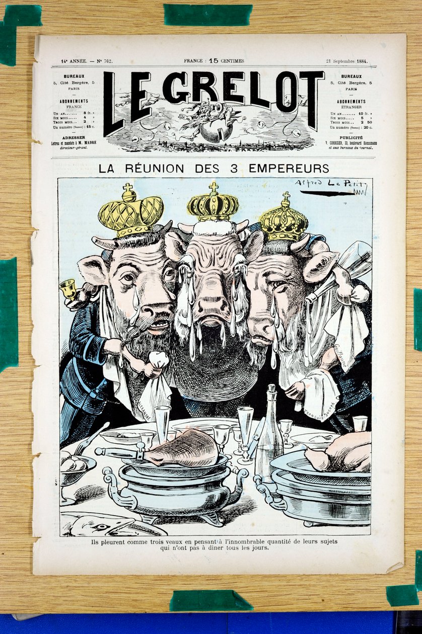 Copertina di Le Grelot, Satirico a Colori da Alfred Le Petit