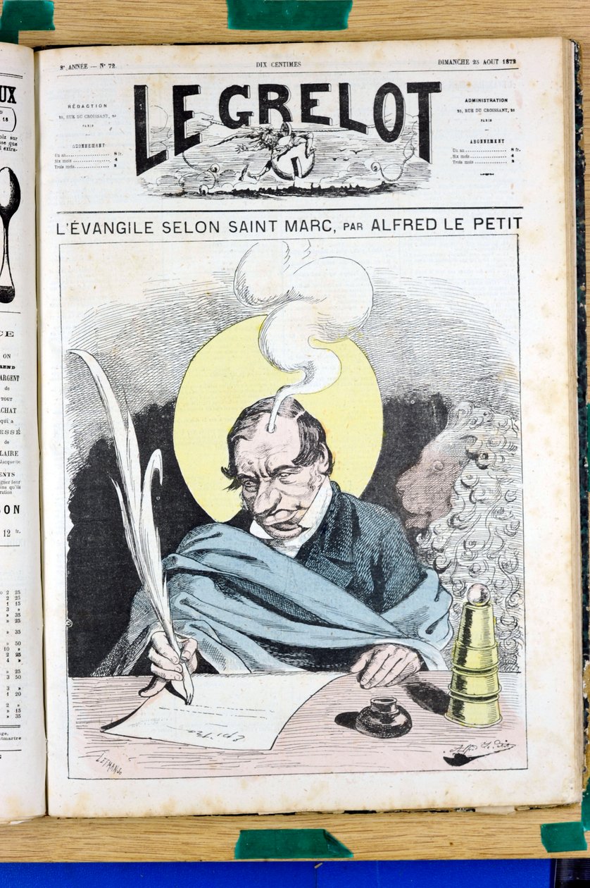 Copertina di Le Grelot, numero 72, Satirico a Colori da Alfred Le Petit