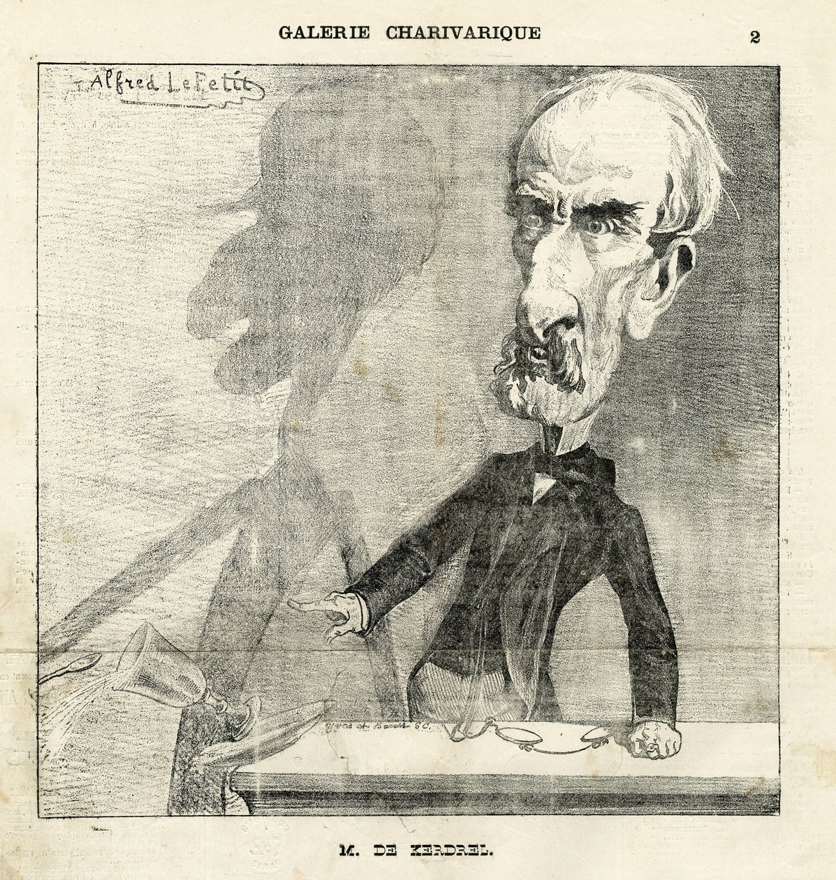 Illustrazione di Alfred Le Pete (1841-1909) in Le Charivari da Alfred Le Petit