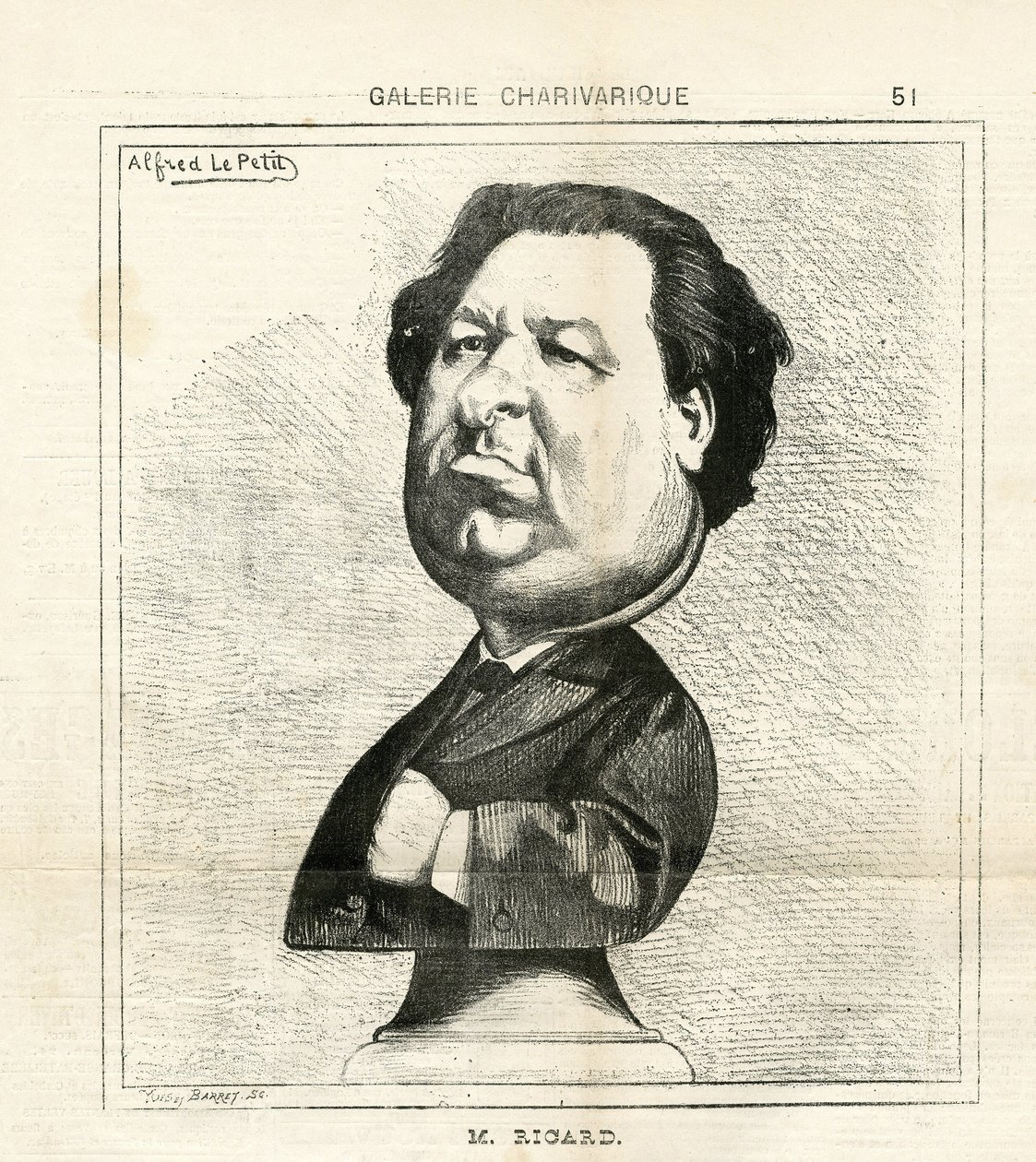 Illustrazione di Alfred Le Pete (1841-1909) in Le Charivari da Alfred Le Petit