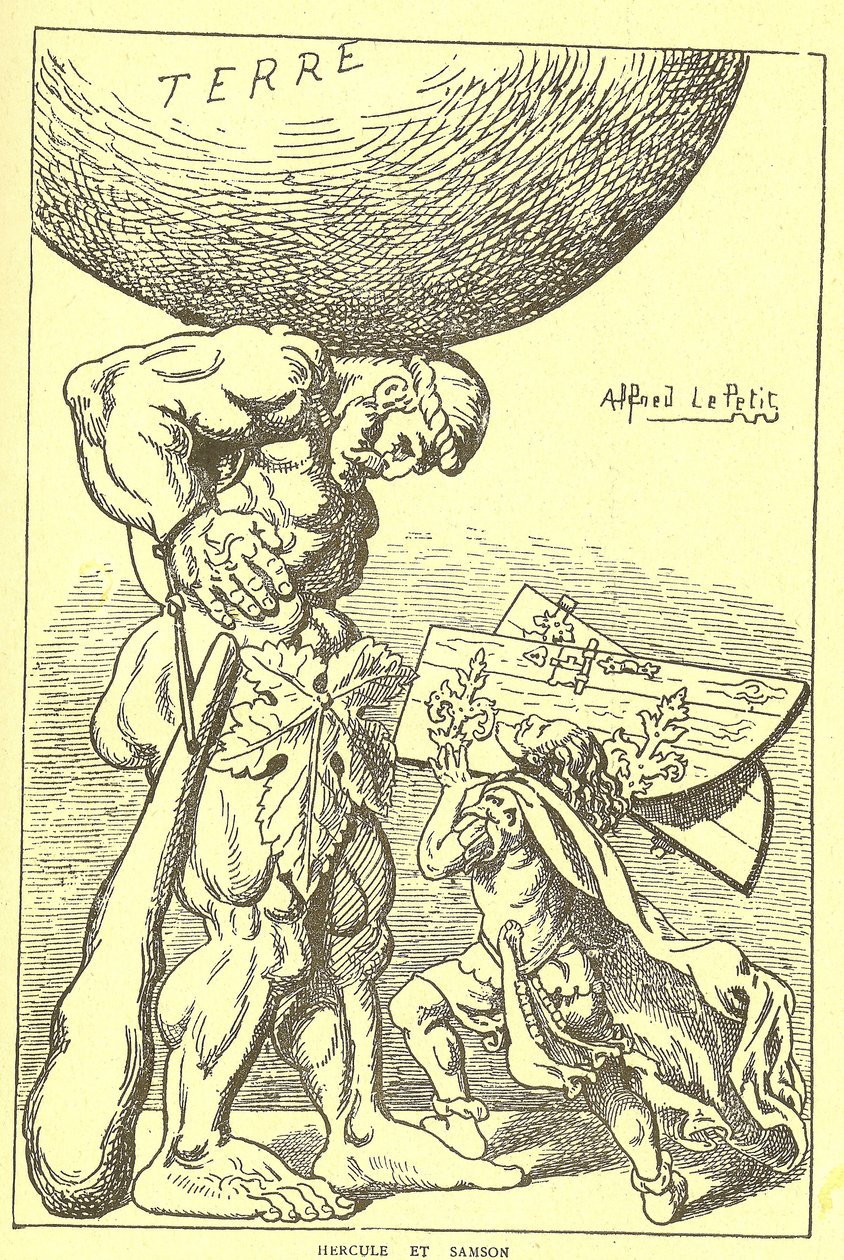 Illustrazione di Alfred Le Pete (1841-1909) in Gros-Jean e la sua parrocchia da Alfred Le Petit