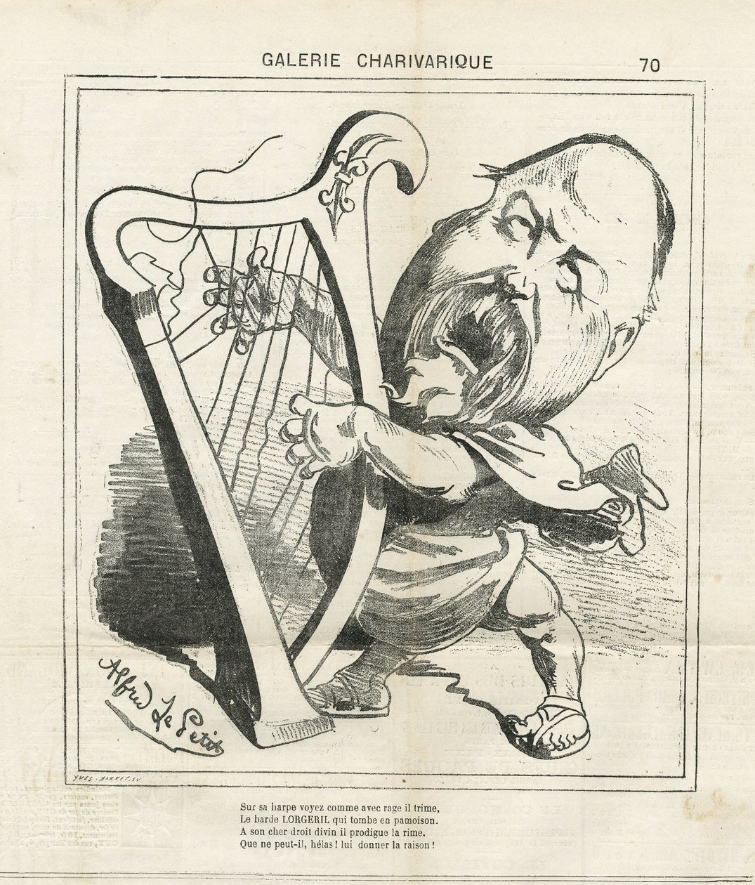 Illustrazione di Alfred Le Pete (1841-1909) in Le Charivari da Alfred Le Petit