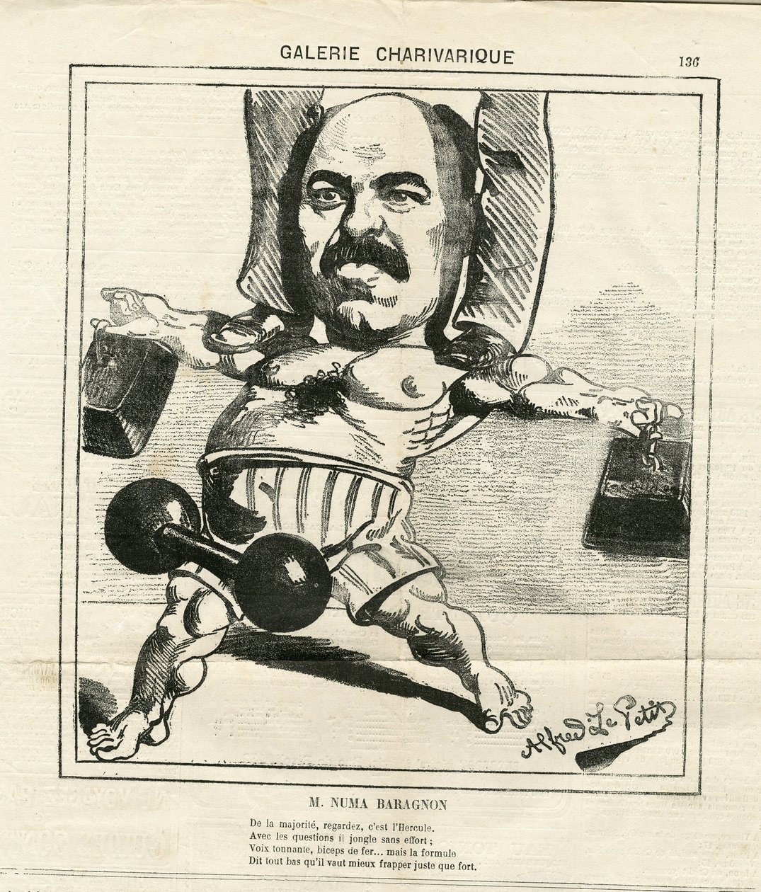 Illustrazione di Alfred Le Petit (1841-1909) in Le Charivari da Alfred Le Petit