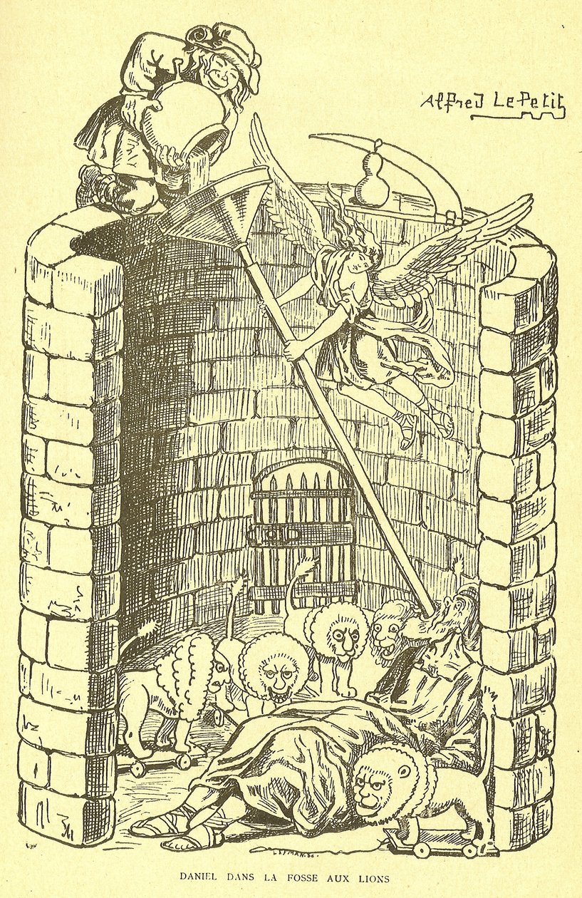 Illustrazione di Alfred Le Petit (1841-1909) in Gros-Jean e il suo parroco da Alfred Le Petit