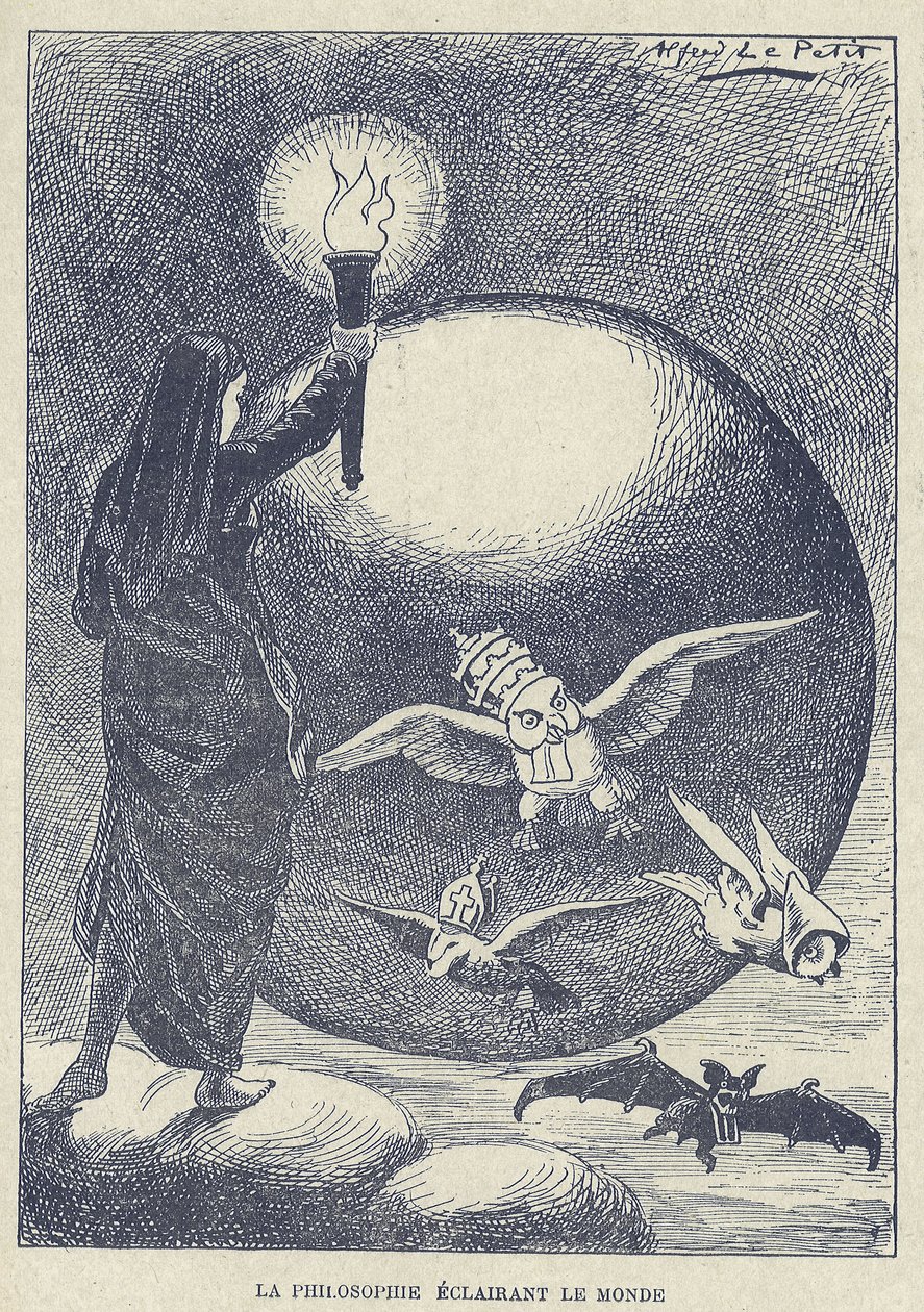 Illustrazione di Alfred Le Petit (1841-1909) in Gros-Jean e il suo curato da Alfred Le Petit