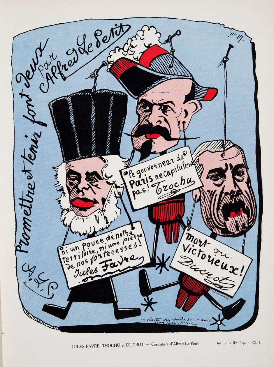 Jules Favre, Trochu et Ducrot, da Histoire de la Troisieme Republique, Vol. I, l