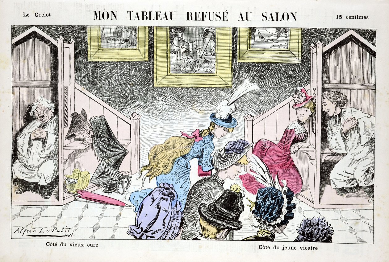 Le Grelot, numero 735, Satirico a Colori da Alfred Le Petit