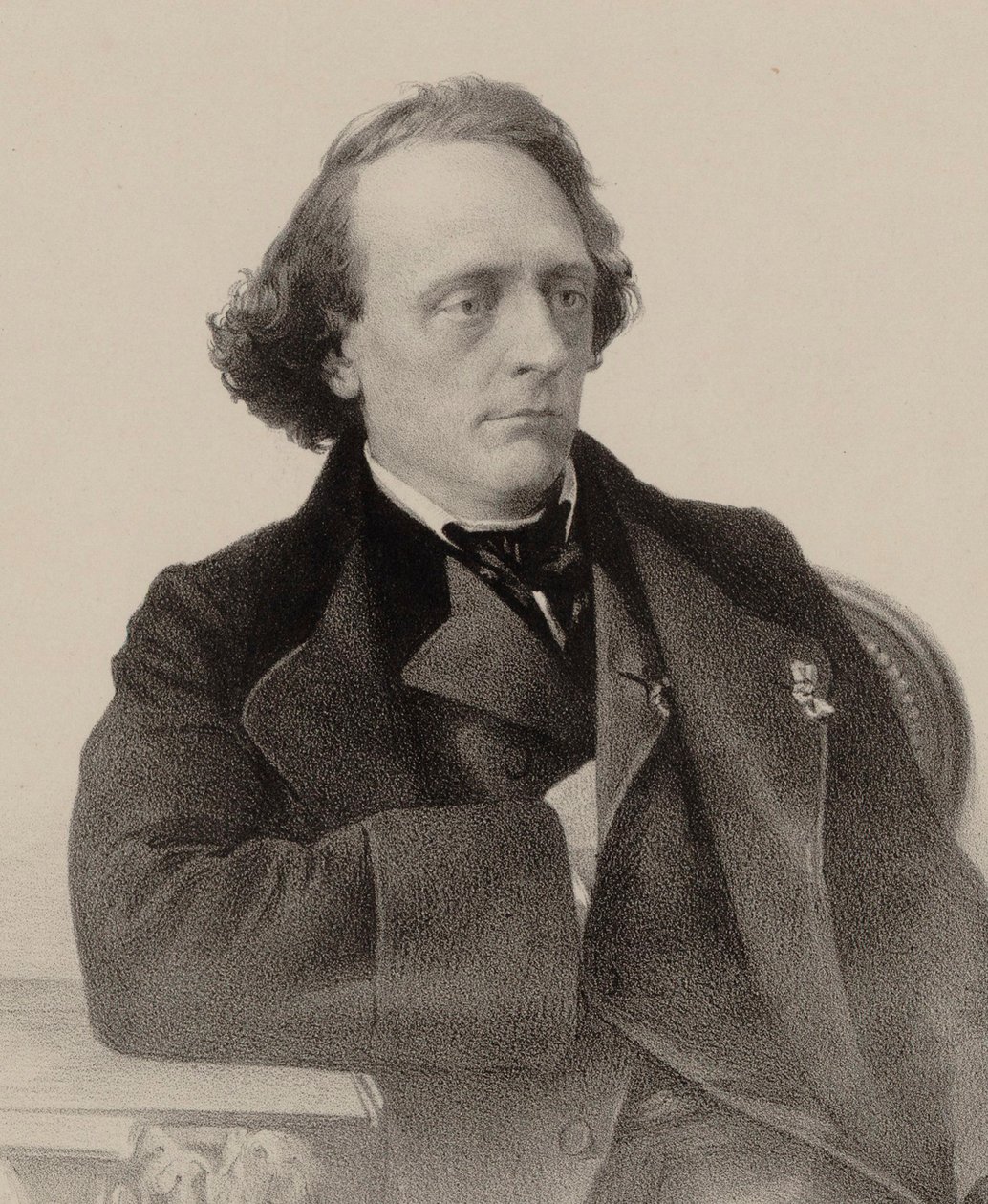 Ritratto del pianista e compositore Henry Litolff da Alfred Lemoine