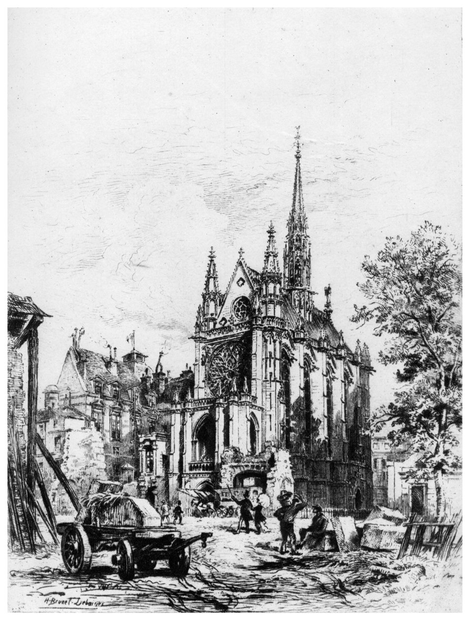 La Sainte-Chapelle, c1865-1935 1924 da Alfred Louis Brunet Debaines