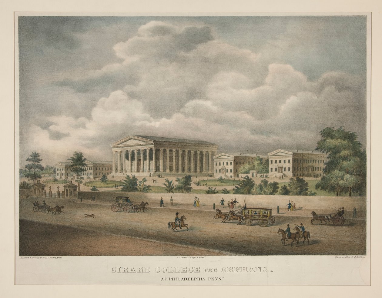 Girard College per orfani - a Filadelfia, Pennsylvania da Alfred M. Hoffy