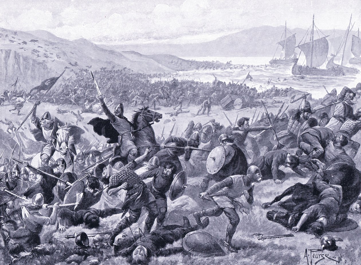 La grande battaglia di Brunanburh AD937 da Alfred Pearse