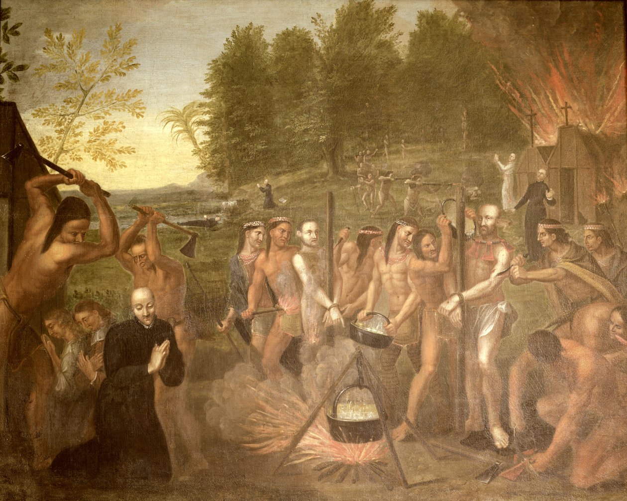 Martirio di tre sacerdoti gesuiti, 1649 da Alfred Pommier