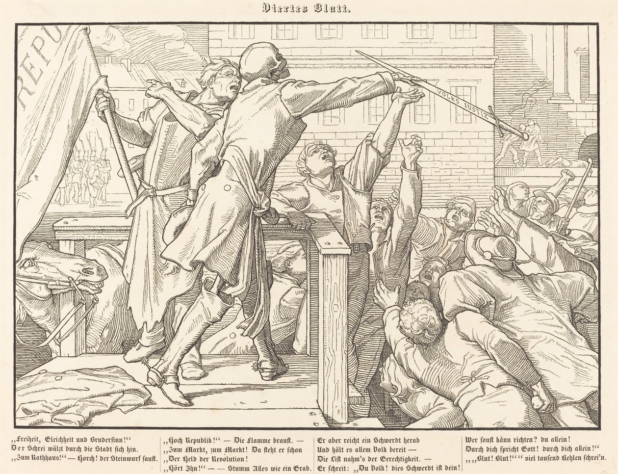 Anche una danza macabra IV da Alfred Rethel