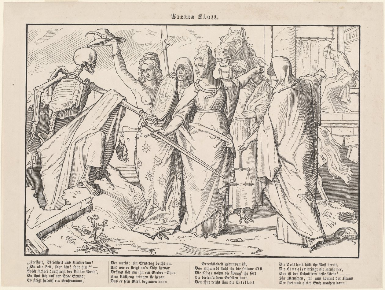 Anche una danza macabra I da Alfred Rethel