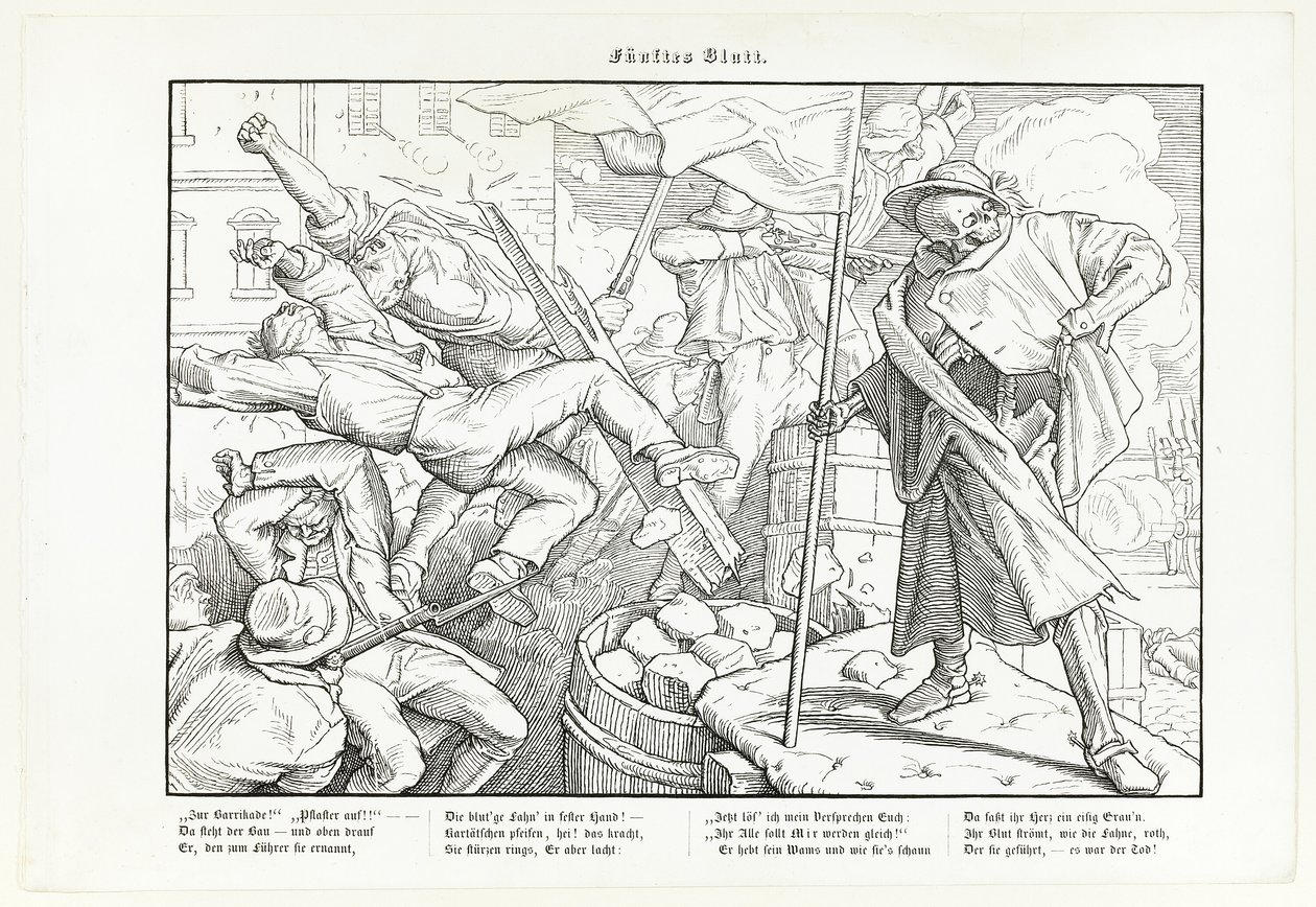 Auch ein Todtentanz, tavola V da Alfred Rethel